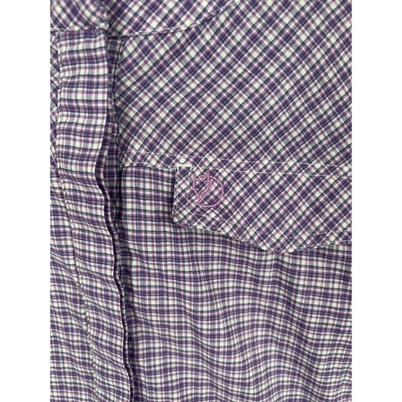 Purple Plaid Abisko Stretch Shirt Women's Outdoors - Picture 5 of 5